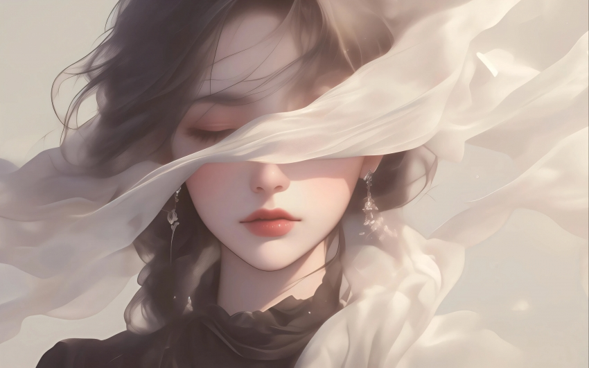 缠影幽思 无数次黑夜 遮眼 唯美 4K动漫壁纸 3840×2400