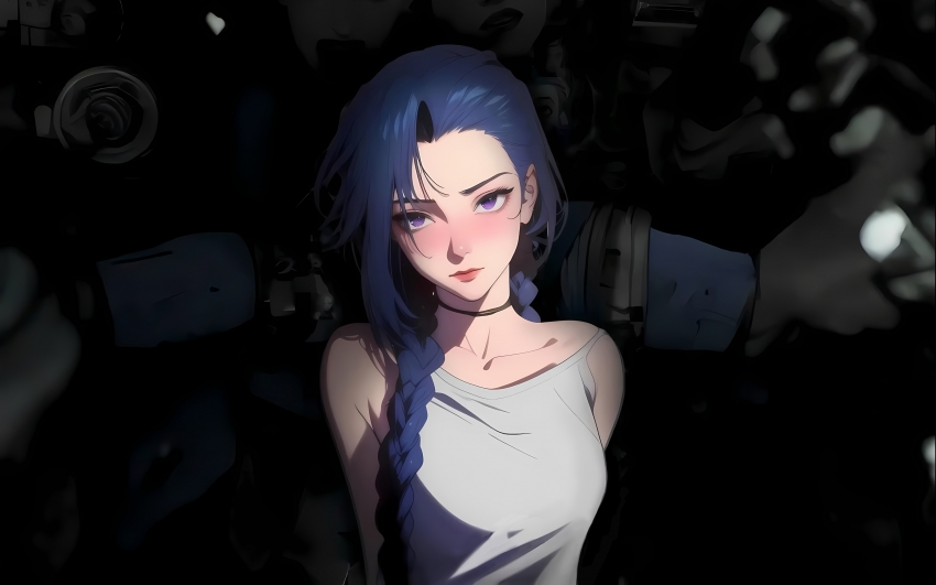 暗色系 金克丝壁纸4k电脑高清 3840×2400