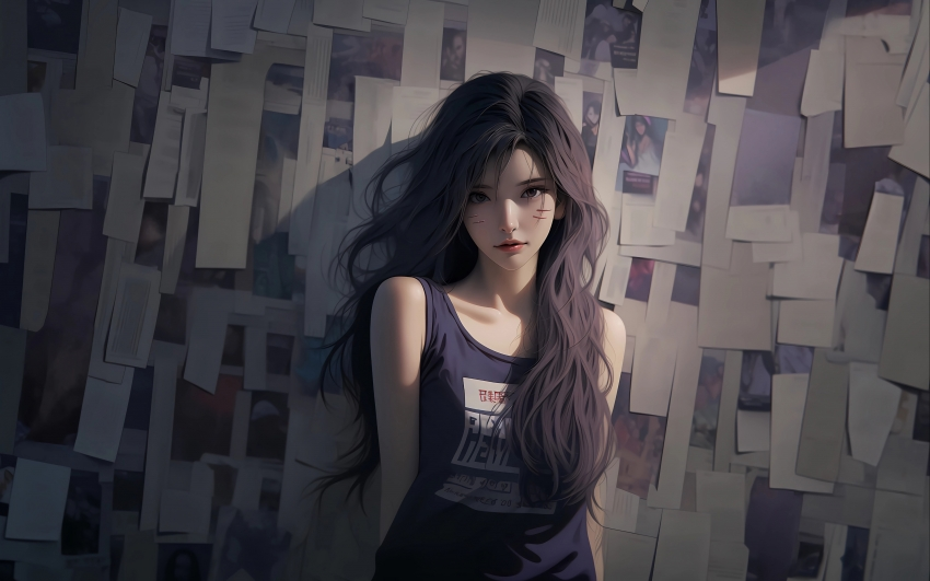 报纸墙 卡莎 4K电脑壁纸 3840×2400