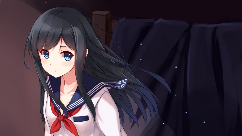 可爱战舰少女黑发 4k动漫壁纸3840×2160