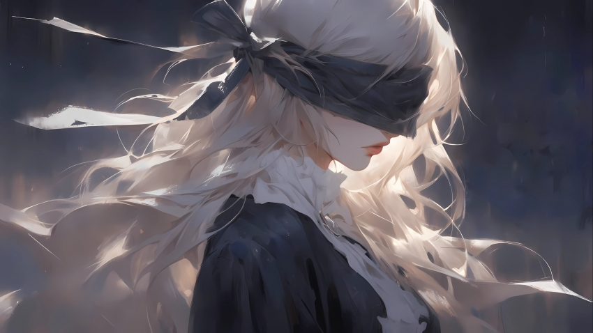 蒙眼少女 钟离 4k壁纸3840×2160